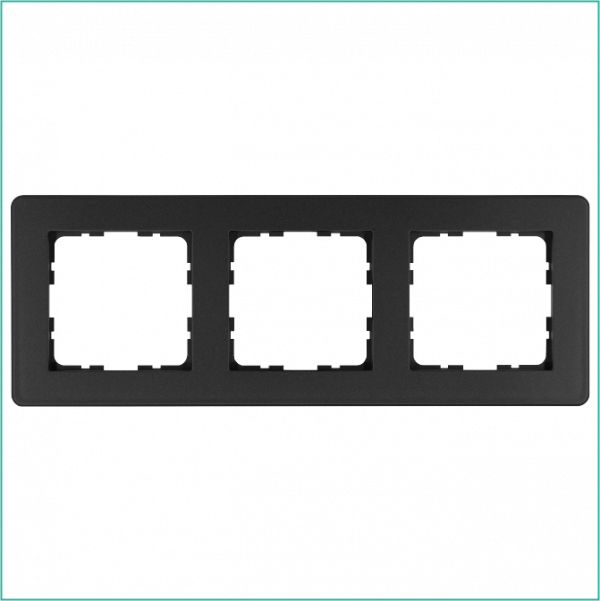 Рамка G-Flex 3-постовая, цвет Антрацит