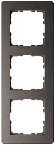 Рамка G-Flex 3-постовая, цвет Мокко