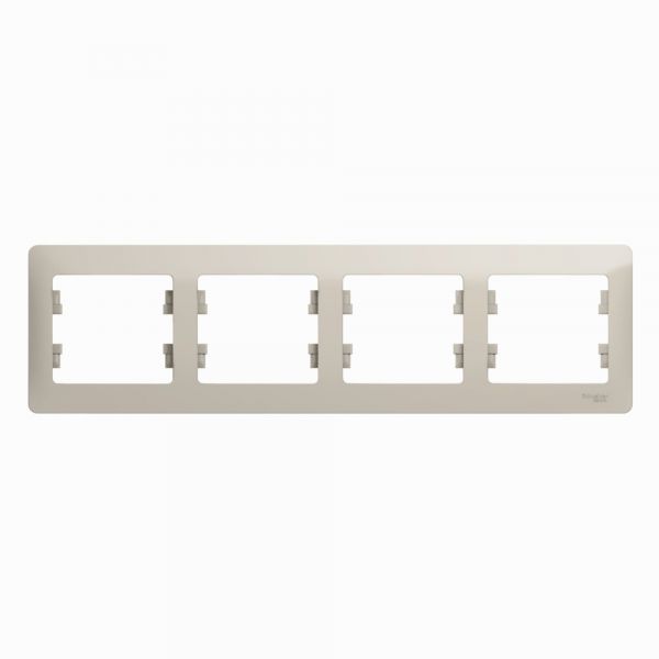 GLOSSA рамка 4-постовая горизонтальная молочный