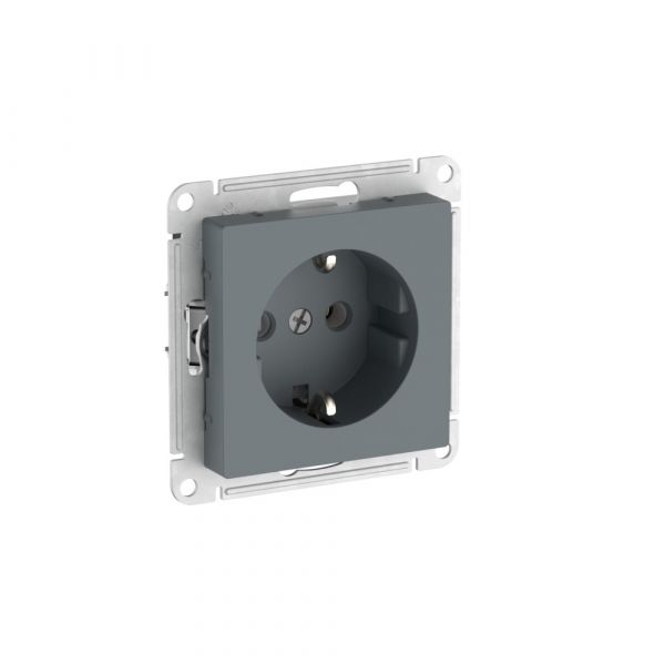 ATLASDESIGN РОЗЕТКА с заземлением, 16А, быстрозажимные клеммы, ГРИФЕЛЬ