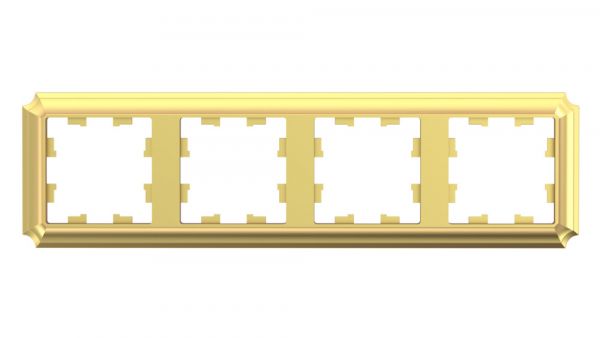 ATLASDESIGN ANTIQUE 4-постовая рамка, универсальная, ЗОЛОТО