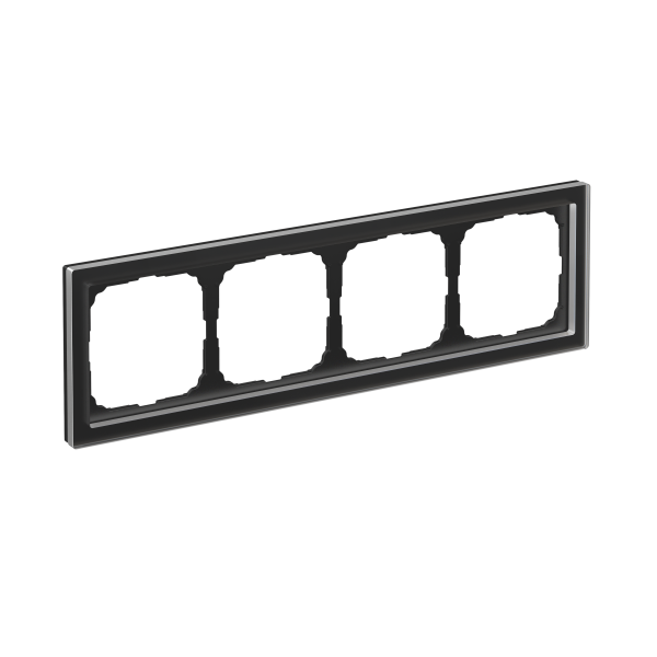 ARTGALLERY PURE 4-постовая РАМКА, ОРГАНИЧЕСКОЕ СТЕКЛО ЧЕРНЫЙ