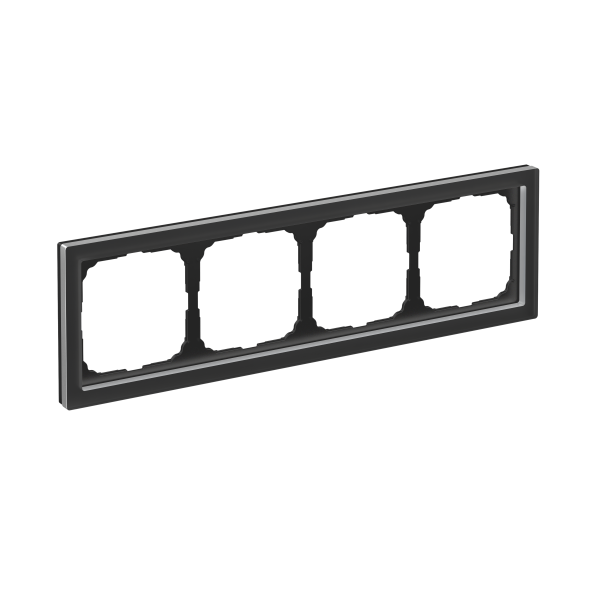 ARTGALLERY PURE 4-постовая РАМКА, МАТОВОЕ ОРГАНИЧЕСКОЕ СТЕКЛО ЧЕРНЫЙ