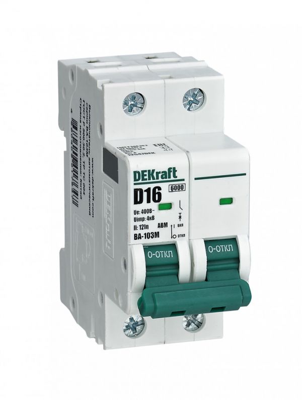 Выключатель автоматический 2P 10А D 6кА ВА-103M