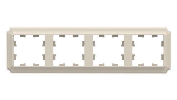 ATLASDESIGN ANTIQUE 4-постовая рамка, универсальная, БЕЖЕВЫЙ