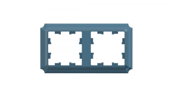 ATLASDESIGN ANTIQUE 2-постовая рамка, универсальная, ИЗУМРУД