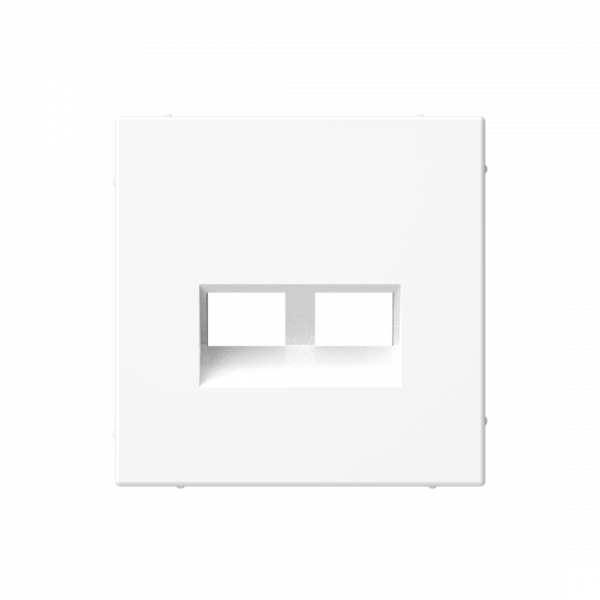 ARTGALLERY НАКЛАДКА двойная для информационных функций типа Keystone, БЕЛЫЙ