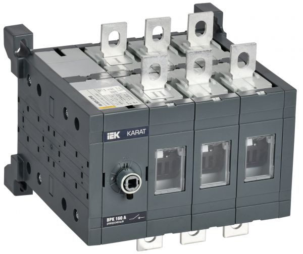 Выключатель-разъединитель ВРК реверсивный без рукоятки управления 3P 160А KARAT