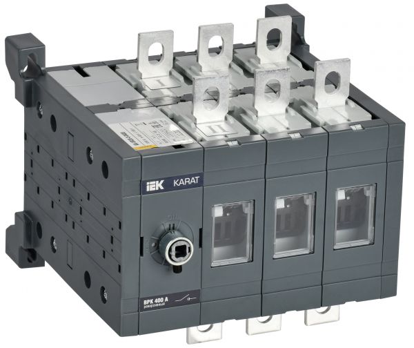 Выключатель-разъединитель ВРК реверсивный без рукоятки управления 3P 400А KARAT