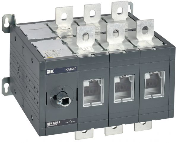 Выключатель-разъединитель ВРК реверсивный без рукоятки управления 3P 630А KARAT