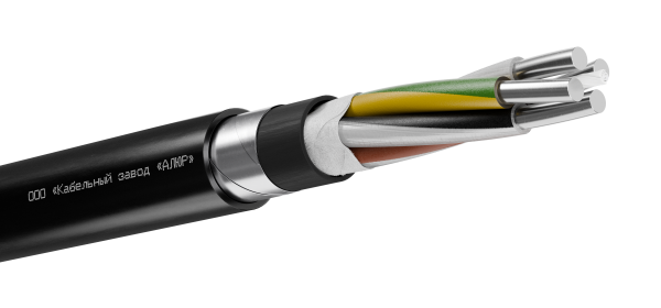 Кабель силовой  АПвБШп(г) 4х25 ок(PE)-0,66 Ч, бар