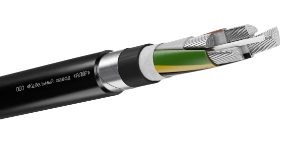 Кабель силовой  АПвБШп(г) 4х95 мс(PE)-1 Ч, бар