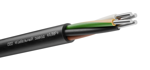 Кабель силовой АППГнг(А)-HF 4х6.0ок (PE)-0.66 однопроволочный черный (барабан)