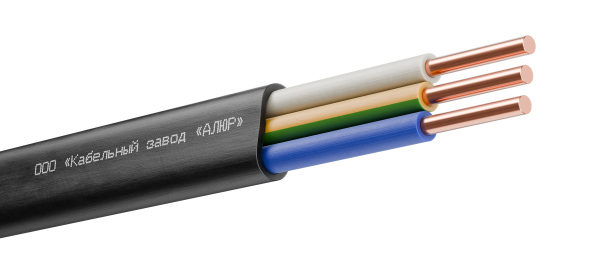 Кабель силовой ППГ-П нг(А)-HF 3х2.5ок(N.PE)-0.66 однопроволочный черный (барабан)