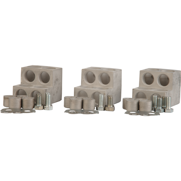 Комплект зажимов для присоединения четырех кабелей без кабельных наконечников (количество 3шт.)