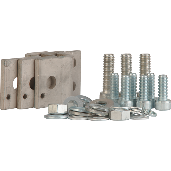 Комплект выводов для переднего присоединения двумя шинами или двумя кабелями с кабельными наконечниками М12, (количество 3шт.)