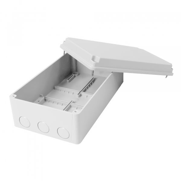 Коробка распределительная без отверстий с крышкой  IP54  130x230x85мм  KP-2312/KLR