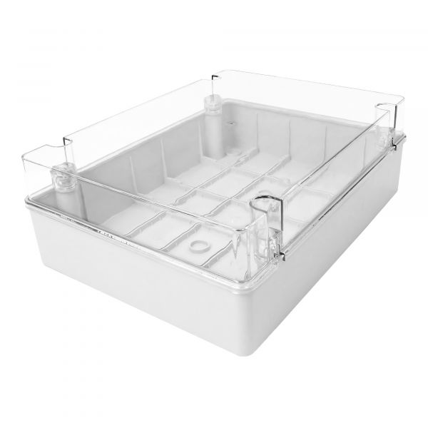 Коробка распределительная без отверстий с прозрачной крышкой  IP67   400x300x130мм  KP-4030-T/KLR