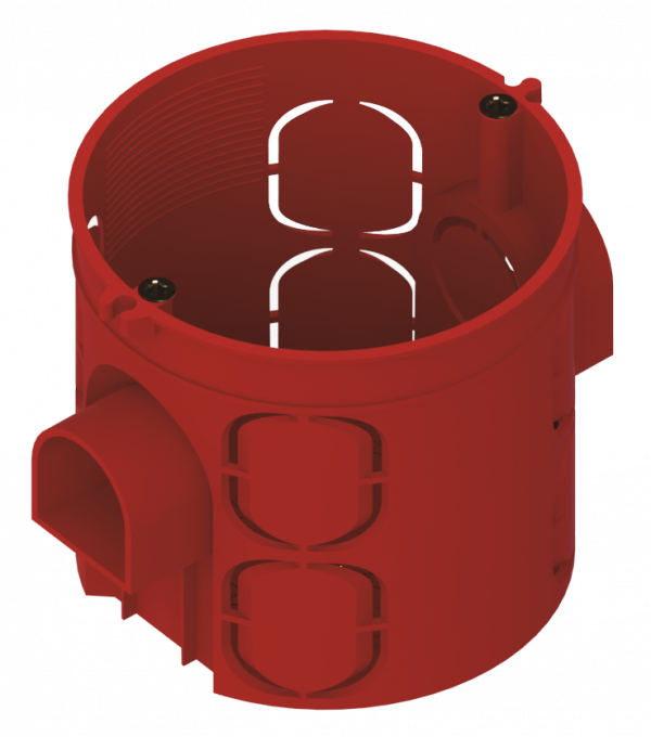 Коробка установочная СУ 60х60мм пластм.сборная винты (инд.уп.)