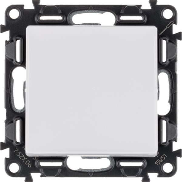 Valena LIFE Переключатель 10АХ 250В с лицевой панелью Безвинтовые зажимы Белый