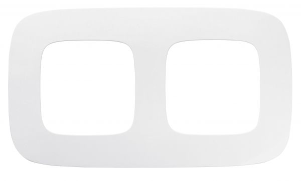 Valena ALLURE Рамка 2 поста белая универсальная