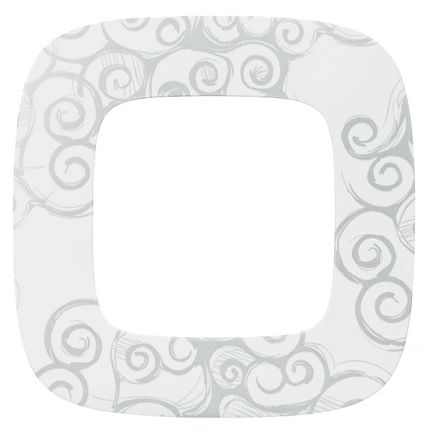 Valena ALLURE Рамка 1 пост Нарцисс хром универсальная