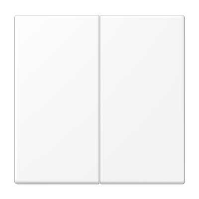 Клавиша для двухклавишных балансирных выключателей, дюропласт, белый матовый