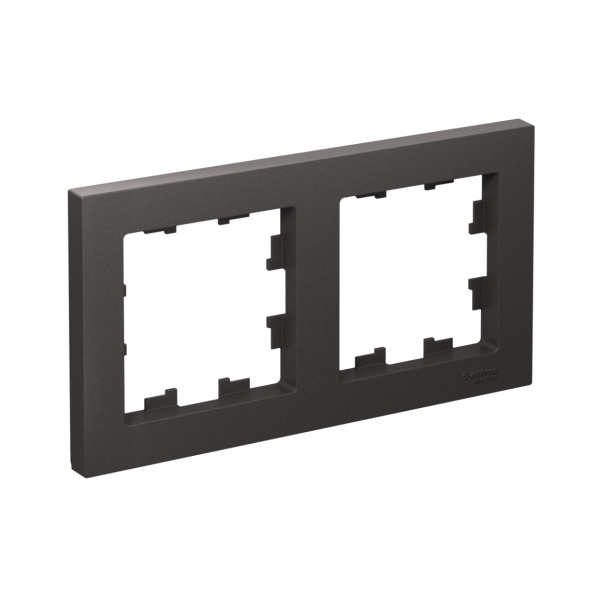 ATLASDESIGN 2-постовая РАМКА, универсальная, БАЗАЛЬТ