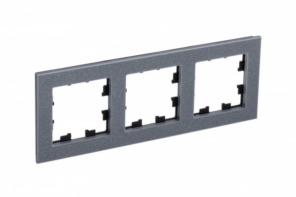 Рамка трехпостовая ATLASDESIGN NATURE, МРАМОР АЙС ГРЕЙ