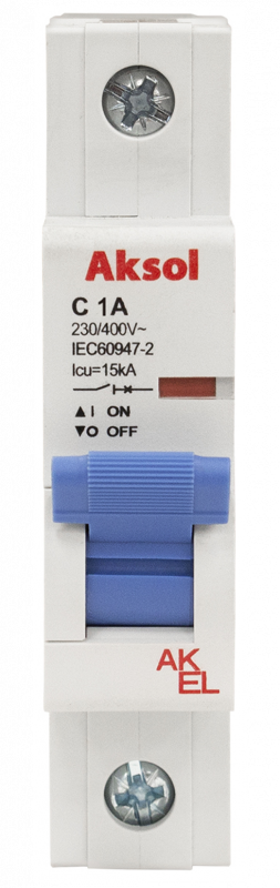 Выключатель автоматический ВА47-MCB-L-AKSOL-1P-C16-AC 1P/16A/C/15кА