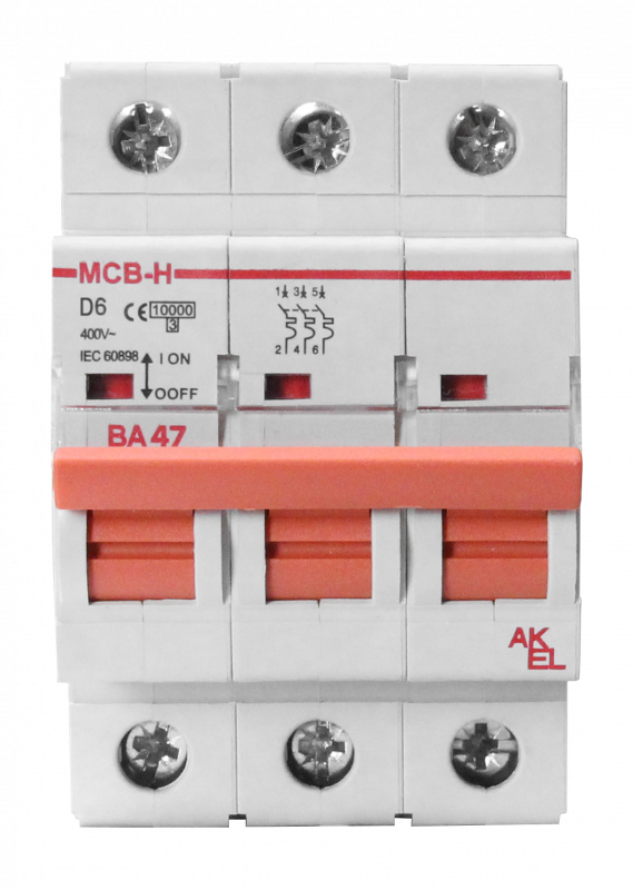 Выключатель автоматический ВА47-MCB-H-3P-D32-AC 3P/32A/D/10кА