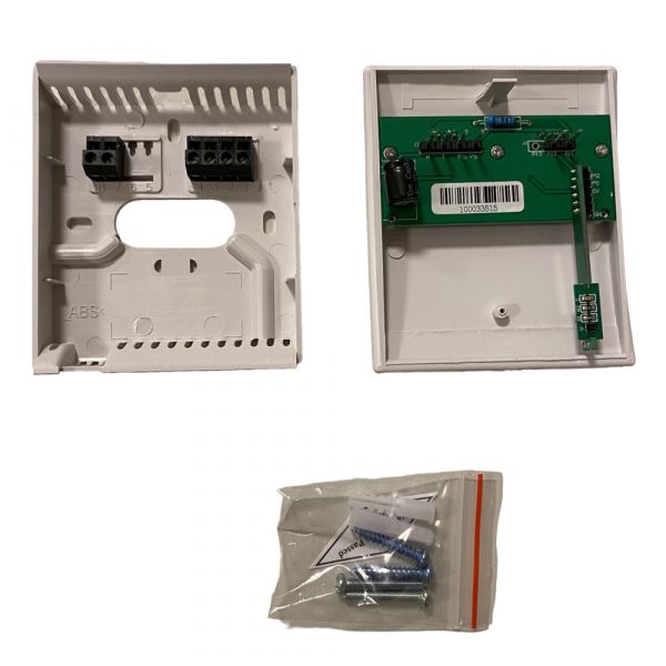 Датчик влажности и температуры комнатный, отн.влажность 0...100%, :0-10В, температура 0...50 C,:NTC10кОм, 24VDC