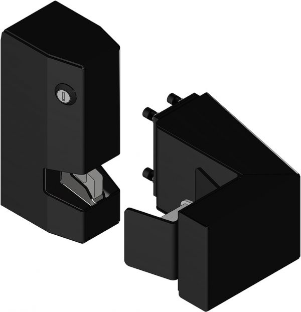 Комплект монтажный MK AL-ZL-Inside для крепления замка AL-ZL-01, черный