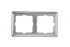 W59 Рамка 2 поста матовый хром
