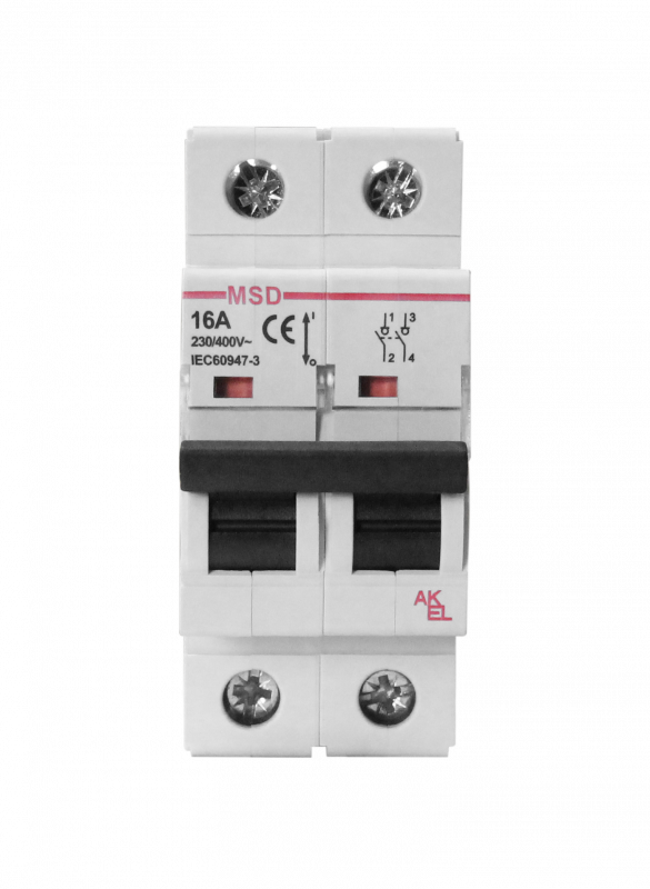 Выключатель нагрузки модульный ВА47-MSD-2P-40A 2P/40A/230/400VAC
