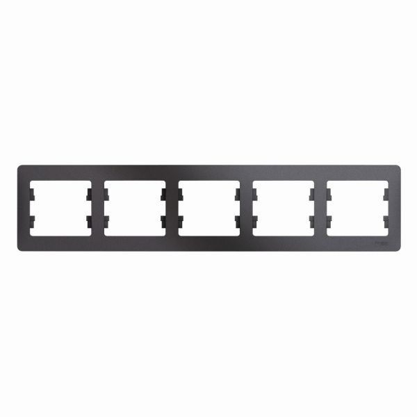 GLOSSA рамка 5-постовая горизонтальная графит