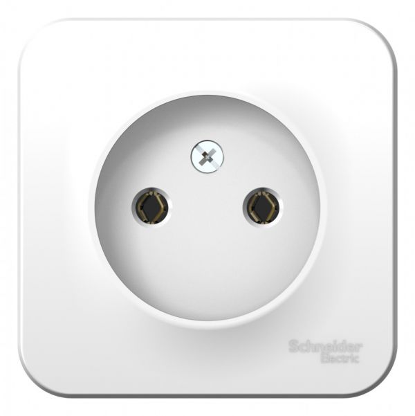 Розетка BLANCA наружная без заземления без шторок с монтажной пластиной 16А 250В белый