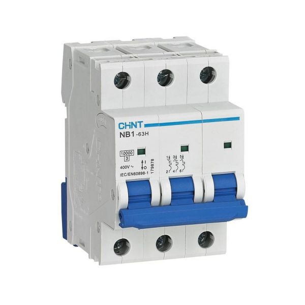 Выключатель автоматический 3P 2А C 10кА NB1-63H
