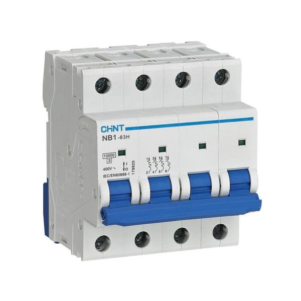 Выключатель автоматический 4P 2А C 10кА NB1-63H