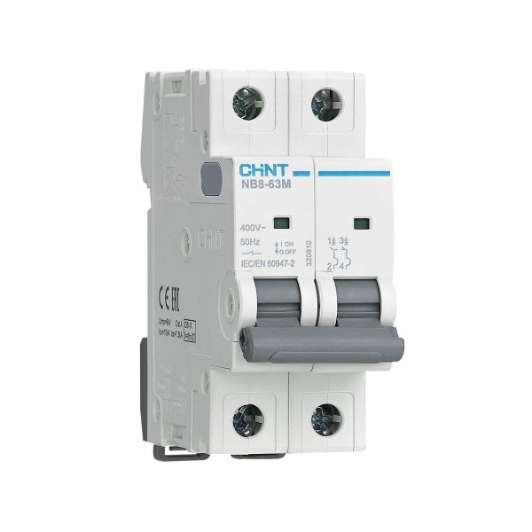 Выключатель автоматический 2P 10А L 10кА NB8-63M без теплового расцепителя
