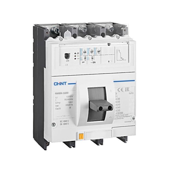 Автоматический выключатель NM8NDC-1600C TM 3P 1250А 36кА с регулируемым термомагнитным расцепителем (R)