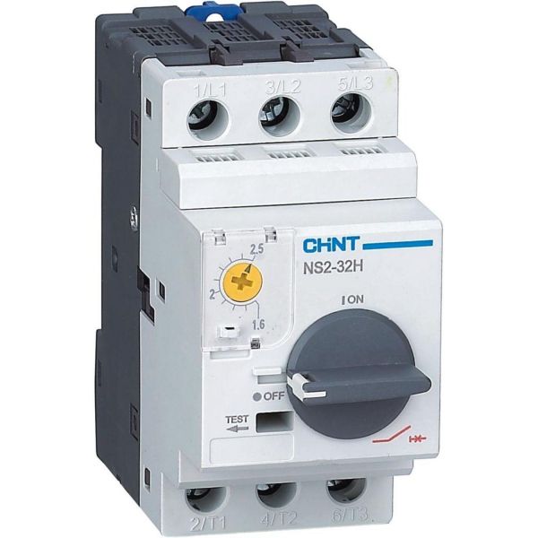 Выключатель автоматический защиты двигателя 0.1-0.16А с поворотной ручкой (R) NS2-32H