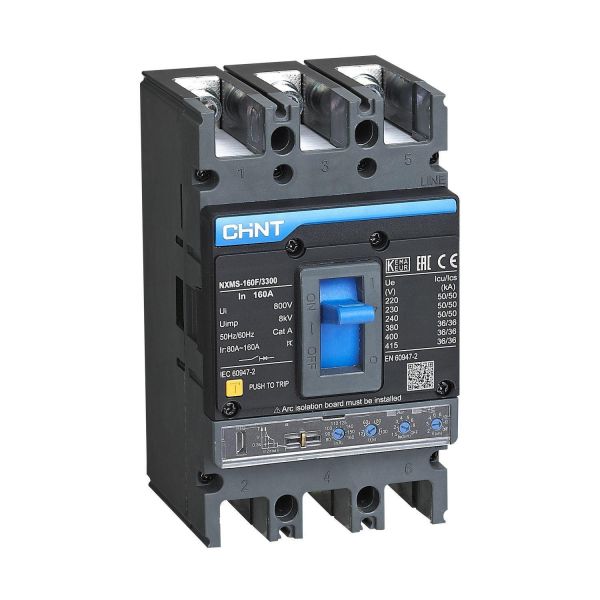 Автоматический выключатель NXMS-160F/3P 160А 36кА с электронным расцепителем (R)