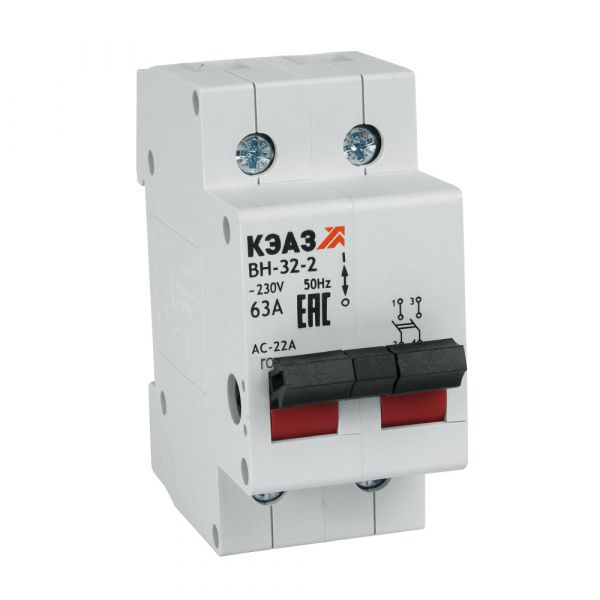 Выключатель нагрузки 2П 100А 230В ВН-32-2100-УХЛ3