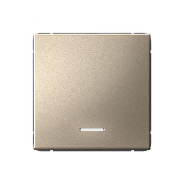 ARTGALLERY 1-клавишный ВЫКЛЮЧАТЕЛЬ с подсветкой, 10АХ, механизм, быстрозажимные клеммы, ШАМПАНЬ