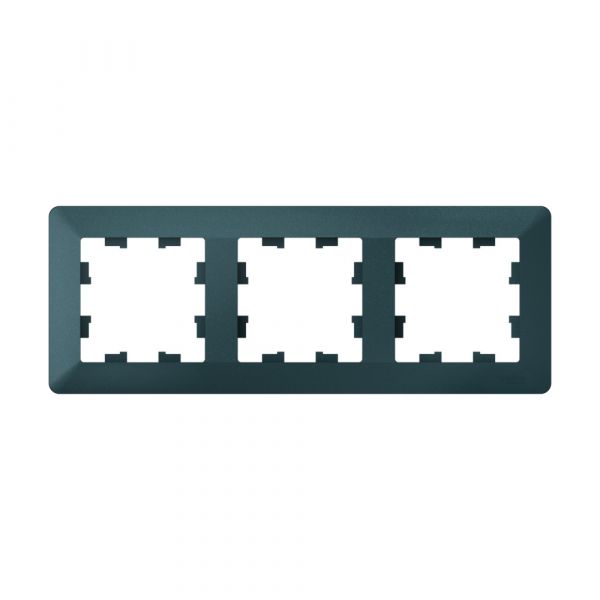 ATLASDESIGN AIR 3-постовая РАМКА, ИЗУМРУД/дымчатый черный