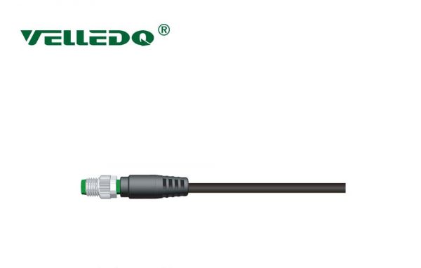 Соединитель кабельный M8-M03T-2.0PVC/BK (вилка)