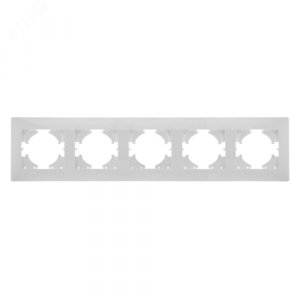 Рамка Bravo 5-местная, белый