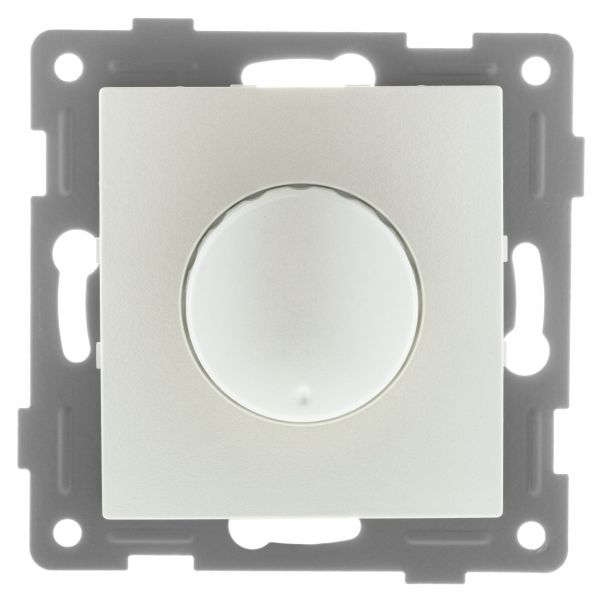 Диммер Bravo, 500 W, механизм, с накладкой и воротком, жемчуг