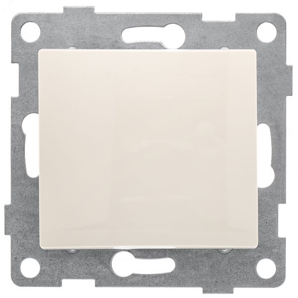 Выключатель самовозвратный Bravo 1кл, механизм, 10А, 250В, бежевый